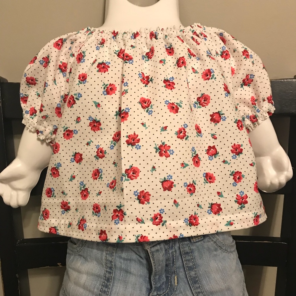 Peasant on/off shoulder top.